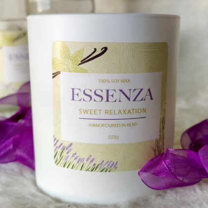 Chamomile, vanilla and lavender handmade soy wax candles